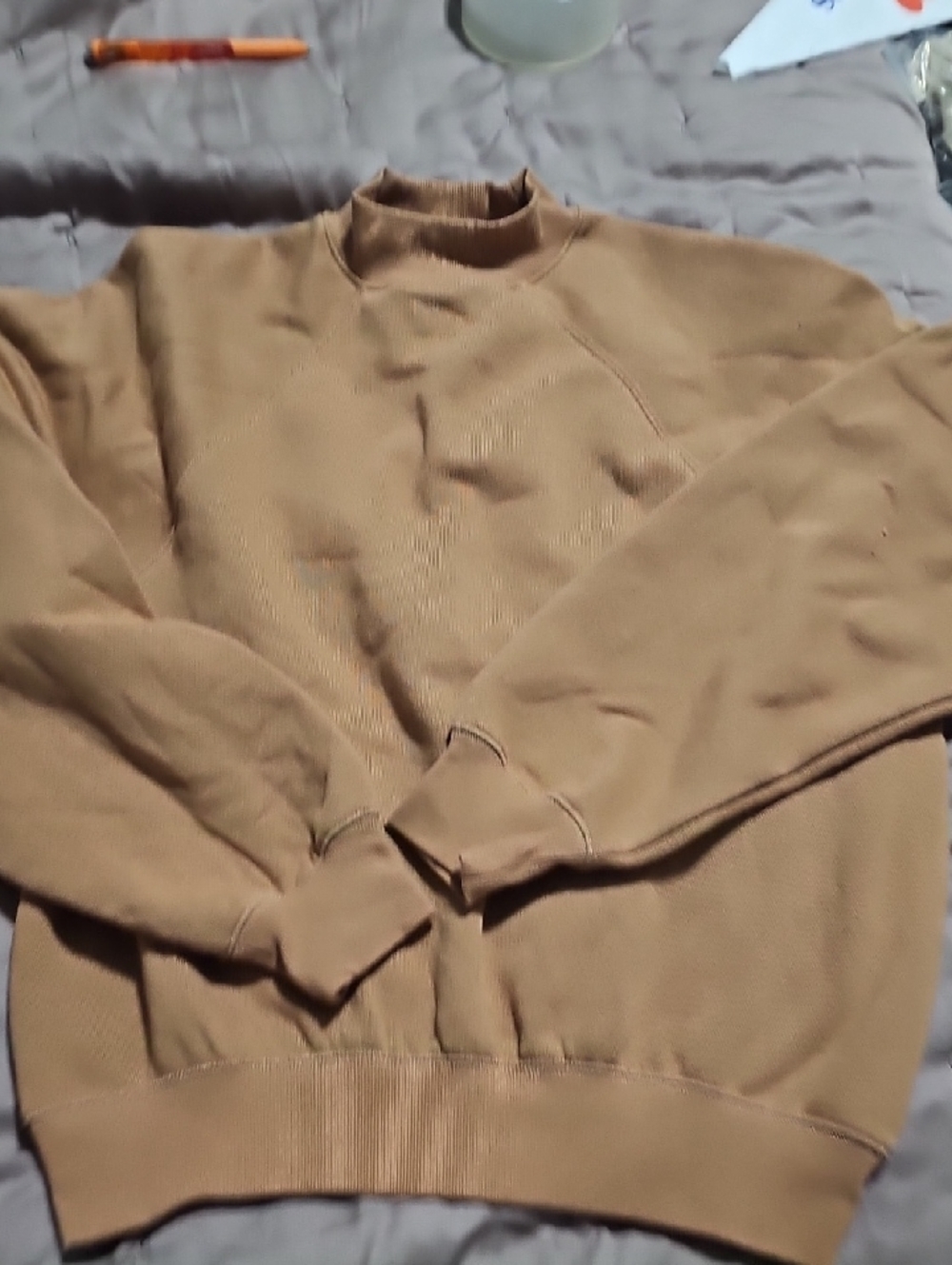 Women's‎ Classic Crewneck Sweater in Camel